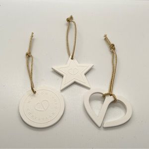 Christian Dior Bisque Tree Ornaments (set of 3)